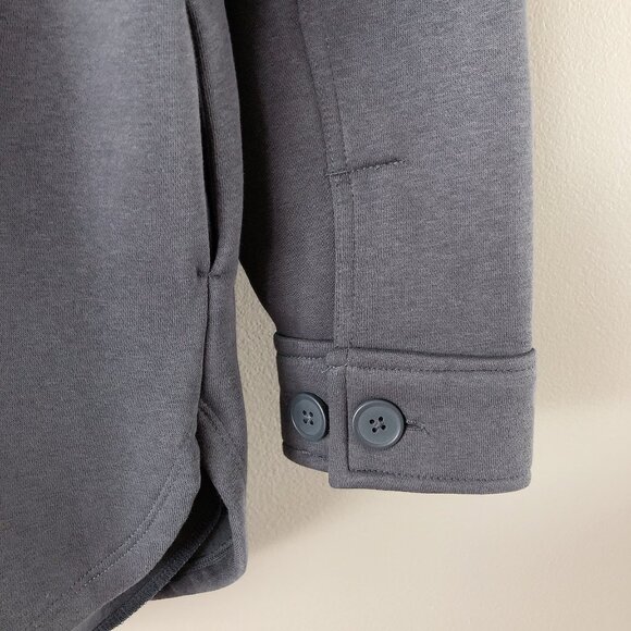 Lazypants LIKE NEW steel blue shacket small oversized sweater shacket - Picture 13 of 15